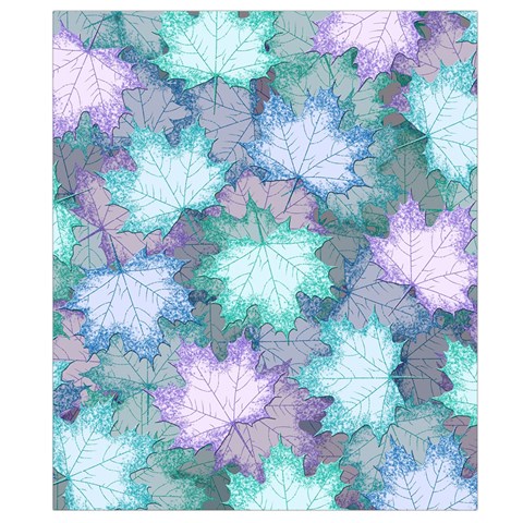 Leaves Glitter Background Winter Waist Pouch (Small) from ArtsNow.com Back Strap