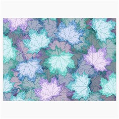 Leaves Glitter Background Winter Roll Up Canvas Pencil Holder (M) from ArtsNow.com Front