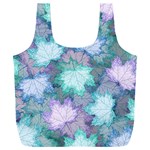 Leaves Glitter Background Winter Full Print Recycle Bag (XXXL)