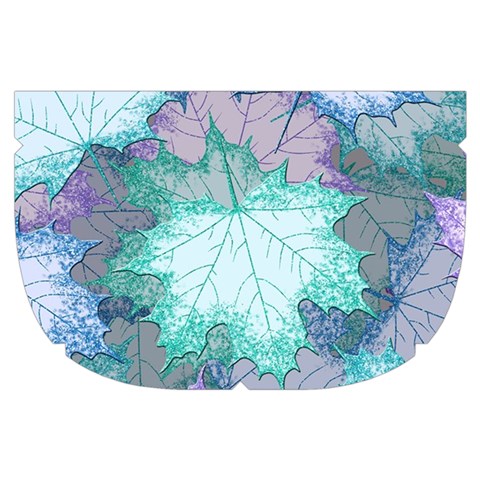 Leaves Glitter Background Winter Make Up Case (Small) from ArtsNow.com Side Right
