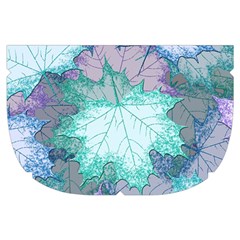Leaves Glitter Background Winter Make Up Case (Small) from ArtsNow.com Side Left