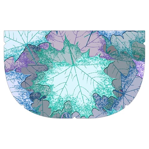 Leaves Glitter Background Winter Make Up Case (Medium) from ArtsNow.com Side Left
