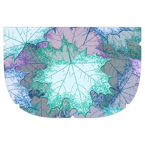 Leaves Glitter Background Winter Make Up Case (Large) from ArtsNow.com Side Right