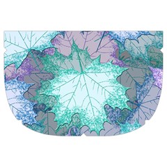 Leaves Glitter Background Winter Make Up Case (Large) from ArtsNow.com Side Left