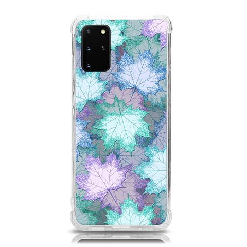 Leaves Glitter Background Winter Samsung Galaxy S20Plus 6.7 Inch TPU UV Case from ArtsNow.com Front