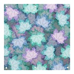 Leaves Glitter Background Winter Banner and Sign 3  x 3 