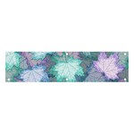 Leaves Glitter Background Winter Banner and Sign 4  x 1 