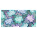 Leaves Glitter Background Winter Banner and Sign 4  x 2 