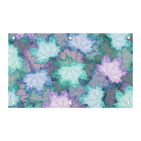 Leaves Glitter Background Winter Banner and Sign 5  x 3  from ArtsNow.com Front