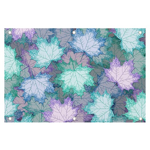 Leaves Glitter Background Winter Banner and Sign 6  x 4  from ArtsNow.com Front