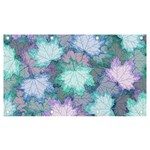 Leaves Glitter Background Winter Banner and Sign 7  x 4 