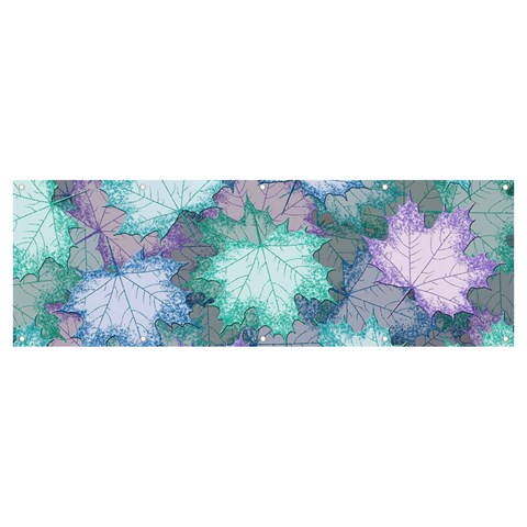 Leaves Glitter Background Winter Banner and Sign 12  x 4  from ArtsNow.com Front