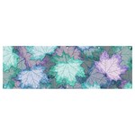 Leaves Glitter Background Winter Banner and Sign 12  x 4 