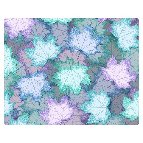 Leaves Glitter Background Winter Premium Plush Fleece Blanket (Medium) from ArtsNow.com 60 x50  Blanket Front