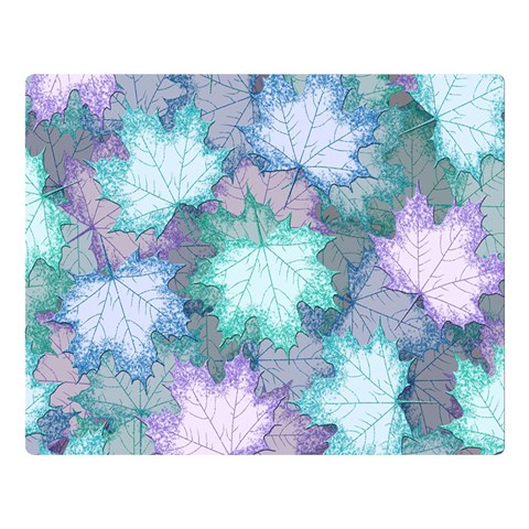 Leaves Glitter Background Winter Premium Plush Fleece Blanket (Large) from ArtsNow.com 80 x60  Blanket Front