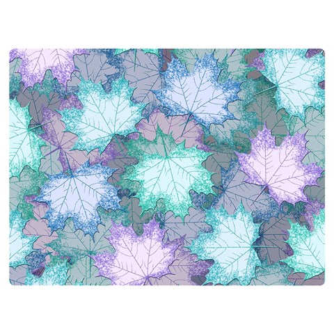 Leaves Glitter Background Winter Premium Plush Fleece Blanket (Extra Small) from ArtsNow.com 40 x30  Blanket Front