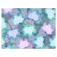 Leaves Glitter Background Winter Two Sides Premium Plush Fleece Blanket (Extra Small) from ArtsNow.com 40 x30  Blanket Back