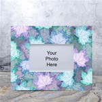 Leaves Glitter Background Winter White Tabletop Photo Frame 4 x6 