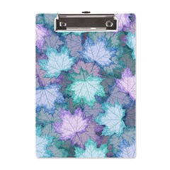 Leaves Glitter Background Winter A5 Acrylic Clipboard from ArtsNow.com Front