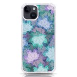 Leaves Glitter Background Winter iPhone 14 TPU UV Print Case