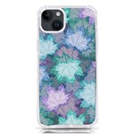 Leaves Glitter Background Winter iPhone 14 Plus TPU UV Print Case