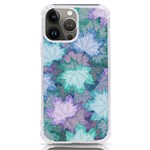 Leaves Glitter Background Winter iPhone 13 Pro Max TPU UV Print Case