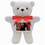 Beautiful Angel Girl In Green And Red  Knit Vest Teddy Bear
