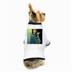 Beautiful Angel Girl In Blue Knit Poncho Dog T-Shirt
