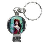 Pretty Fairy Queen In Knit Outfit Nail Clippers Key Chain
