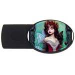 Pretty Fairy Queen In Knit Outfit USB Flash Drive Oval (2 GB)