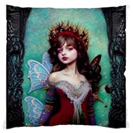 Pretty Fairy Queen In Knit Outfit Large Premium Plush Fleece Cushion Case (Two Sides)