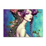 Beautiful Fantasy Fairy With Purple  Hair Sticker A4 (10 pack)