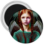 Pretty Redhead  Fairy Angel In Knit Outfit 3  Magnets