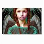 Pretty Redhead  Fairy Angel In Knit Outfit Postcard 4 x 6  (Pkg of 10)