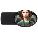 Pretty Redhead  Fairy Angel In Knit Outfit USB Flash Drive Oval (2 GB)