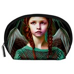 Pretty Redhead  Fairy Angel In Knit Outfit Accessory Pouch (Large)
