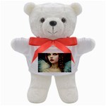 Pretty Fairy Angel In Knit Outfit And Beanie Teddy Bear