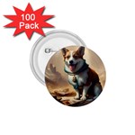 Corgi Dog  In The Middle Of The End Of The World 1.75  Buttons (100 pack) 