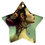 Elegant Victorian Woman 9 Star Ornament (Two Sides)