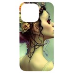 Elegant Victorian Woman 9 iPhone 14 Pro Max Black UV Print Case