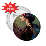 Elegant Victorian Woman 4 2.25  Buttons (10 pack) 