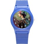 Elegant Victorian Woman 4 Round Plastic Sport Watch (S)