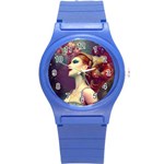 Elegant Victorian Woman 2 Round Plastic Sport Watch (S)