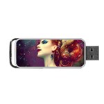 Elegant Victorian Woman 2 Portable USB Flash (Two Sides)