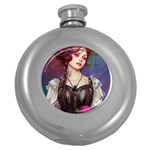 Elegant Victorian Woman 5 Round Hip Flask (5 oz)
