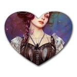 Elegant Victorian Woman 5 Heart Mousepad