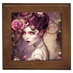 Elegant Victorian Woman 3 Framed Tile