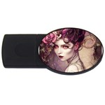 Elegant Victorian Woman 3 USB Flash Drive Oval (2 GB)
