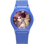 Elegant Victorian Woman 3 Round Plastic Sport Watch (S)