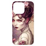 Elegant Victorian Woman 3 iPhone 14 Pro Max Black UV Print Case